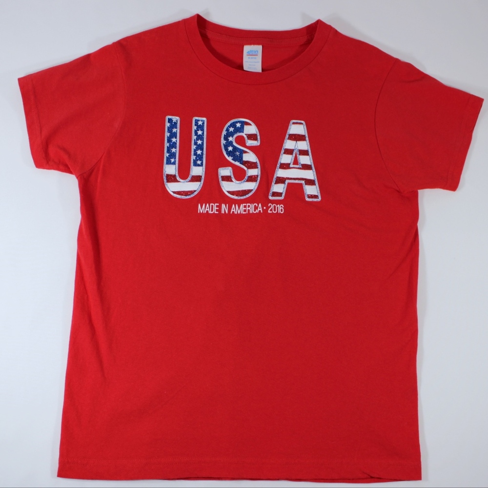 USA T Shirt Size Medium - vintage look - in Unisex